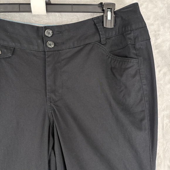Lane Bryant Dress Casual Pants Straight Leg Black Stretch Womens Size 16 Average - Picture 4 of 12